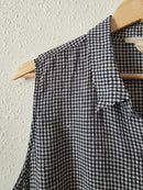 Eileen Fisher Gingham Linen Tank (M)