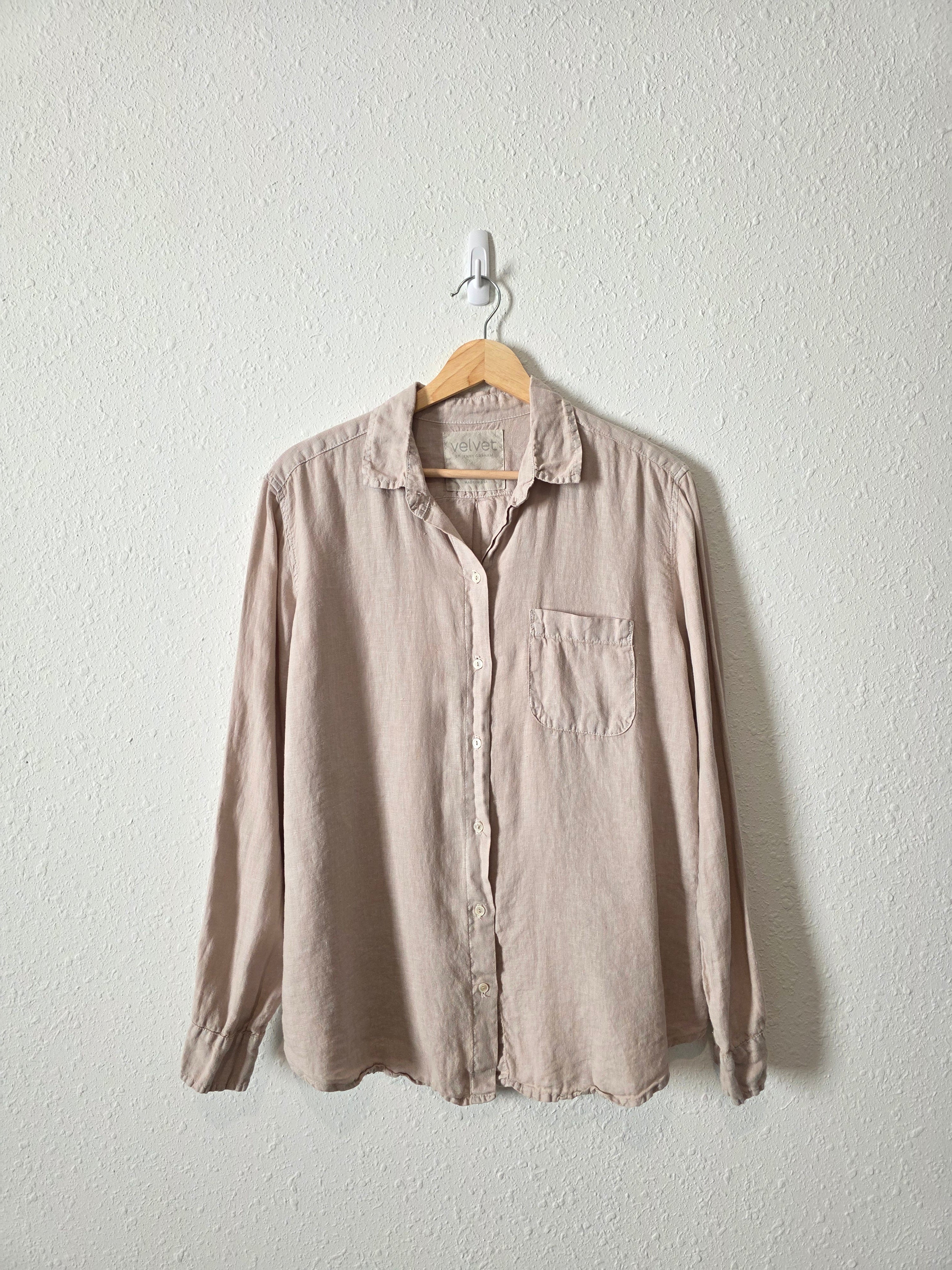 Relaxed Linen Button Up (XS)