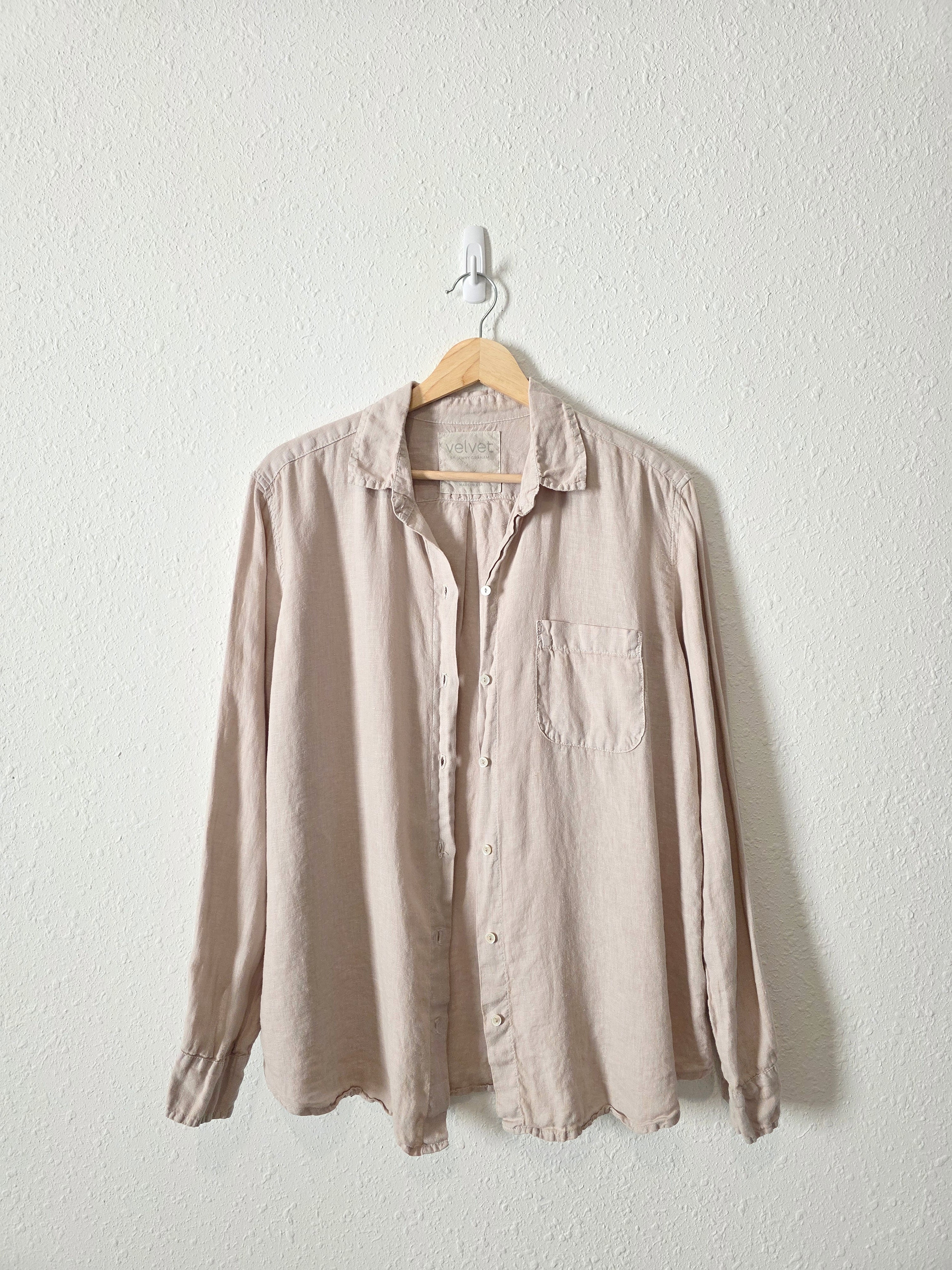 Relaxed Linen Button Up (XS)