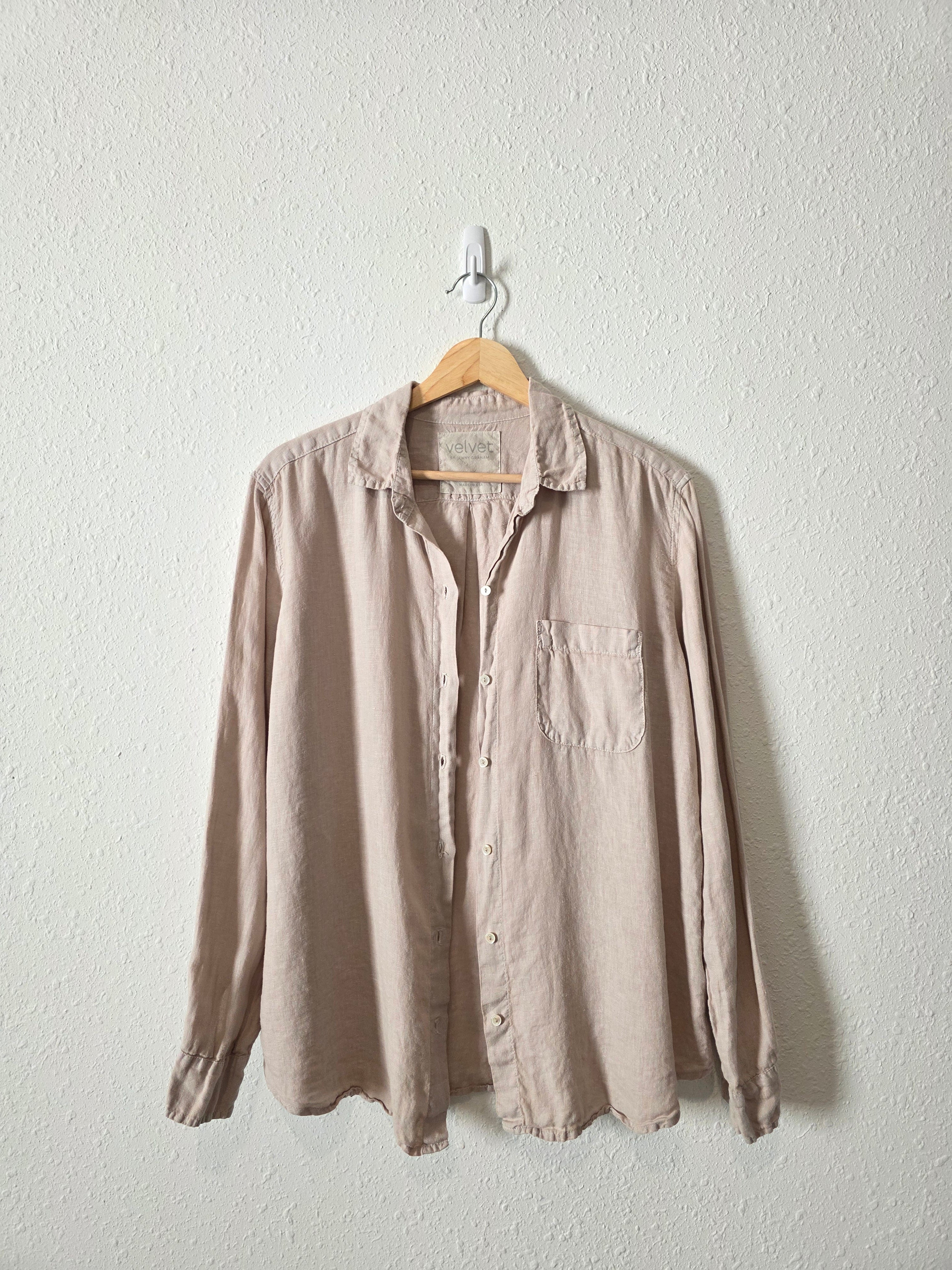 Relaxed Linen Button Up (XS)