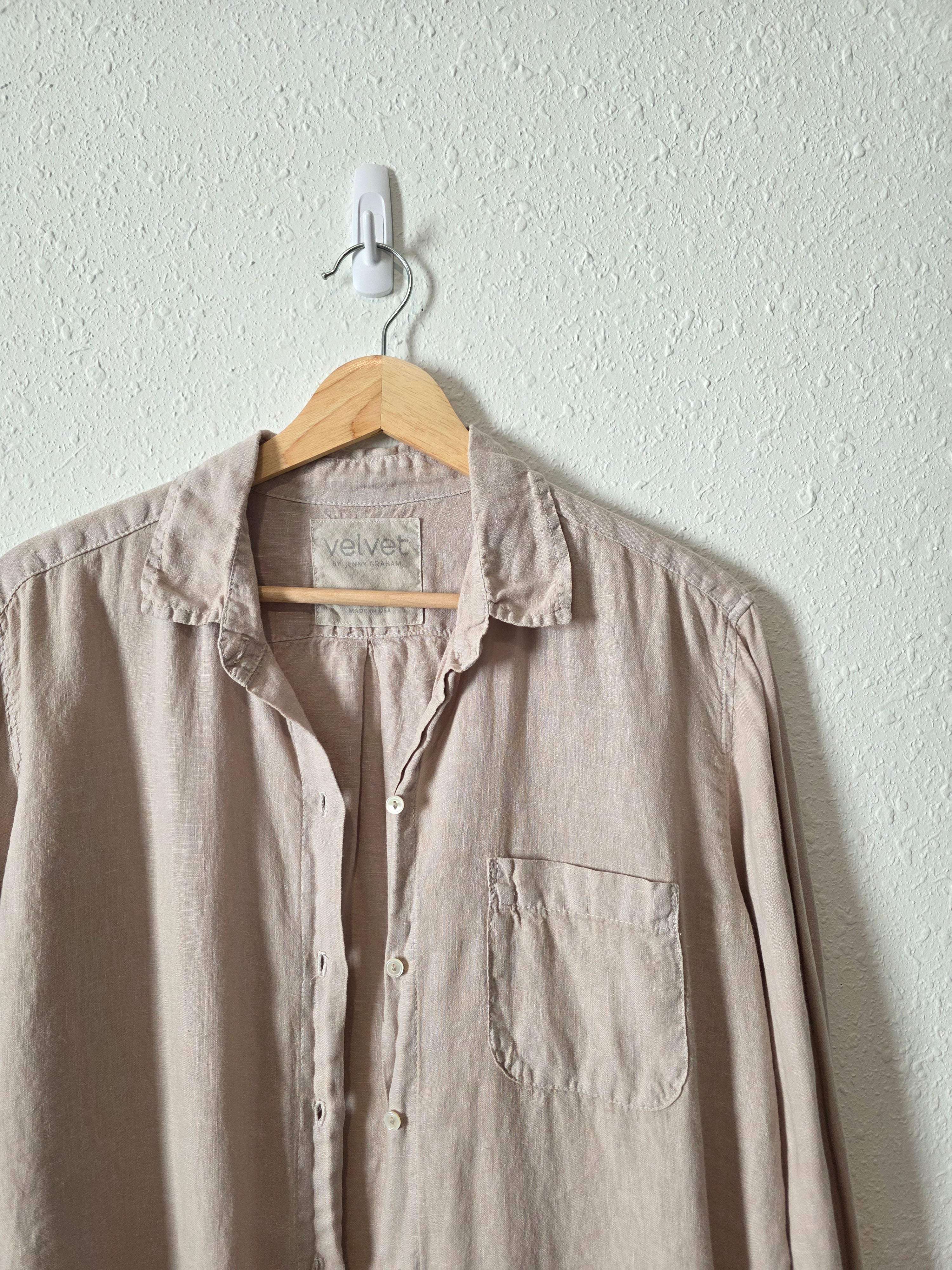 Relaxed Linen Button Up (XS)