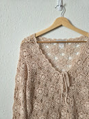 Vintage Floral Crochet Tunic (S)