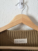 Olive Boxy Knit Top (S)