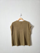 Olive Boxy Knit Top (S)