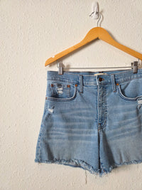 Madewell Light Wash Denim Shorts (30)