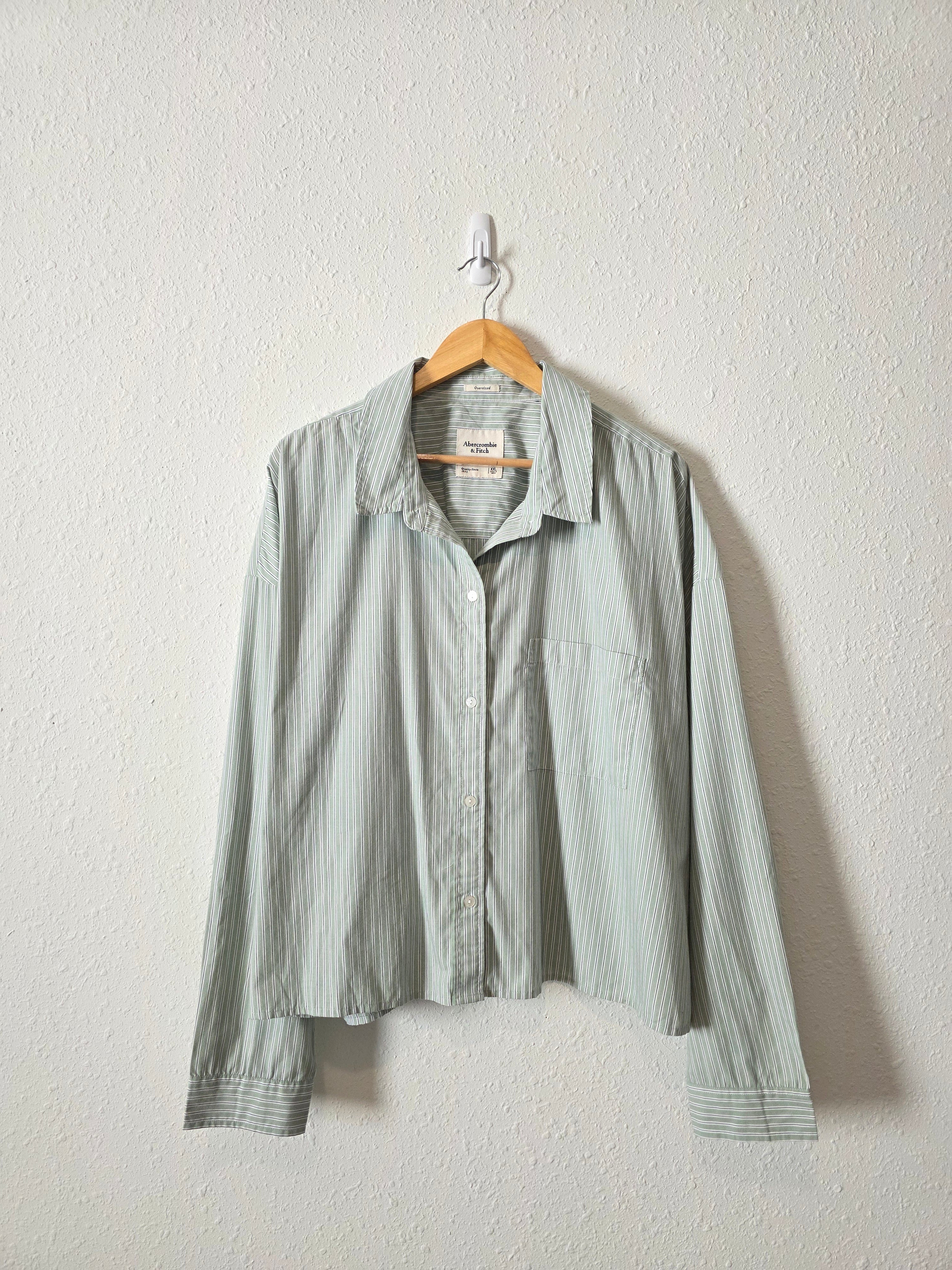 Abercrombie Striped Oversized Button Up (XXL)