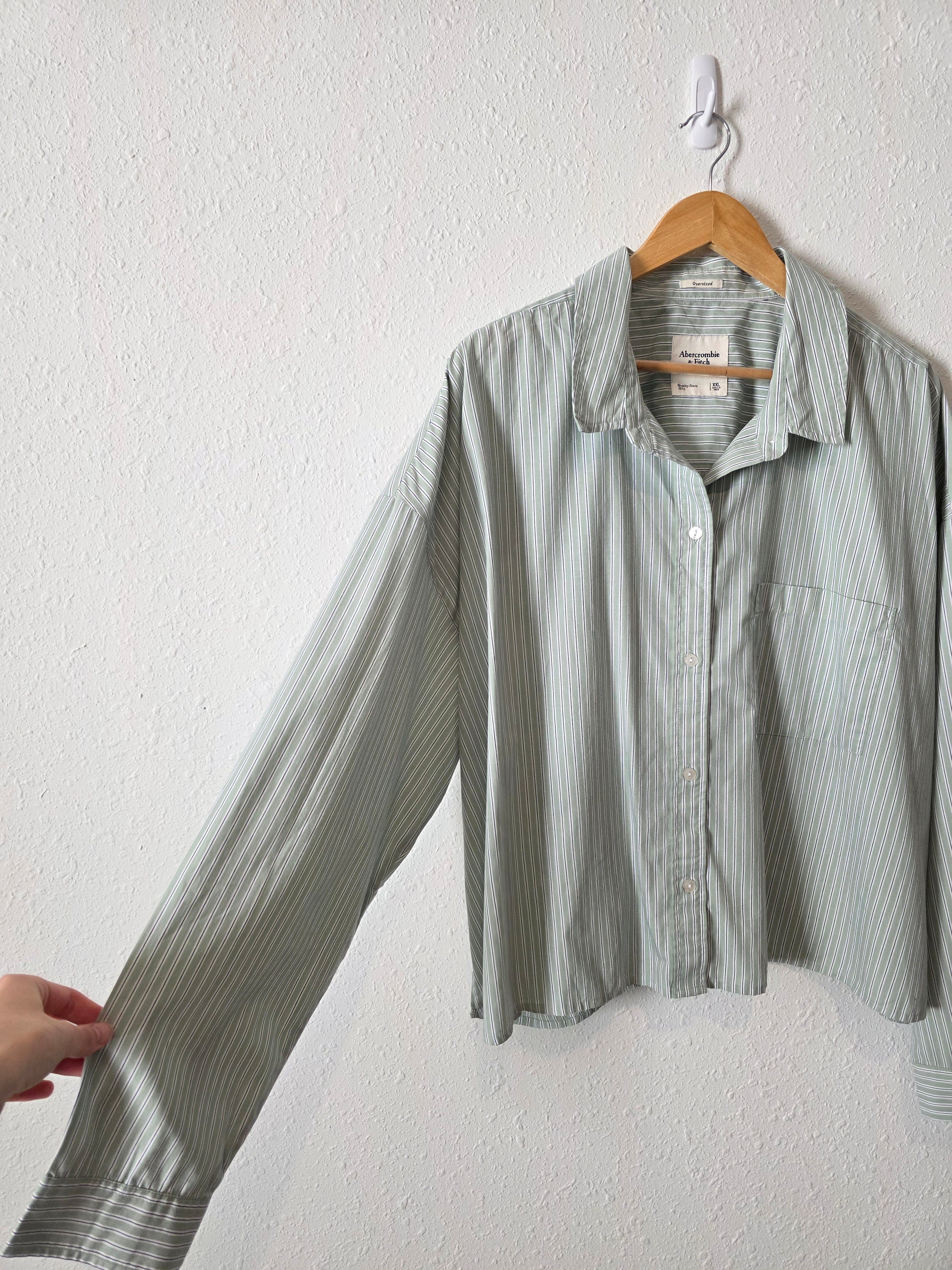 Abercrombie Striped Oversized Button Up (XXL)