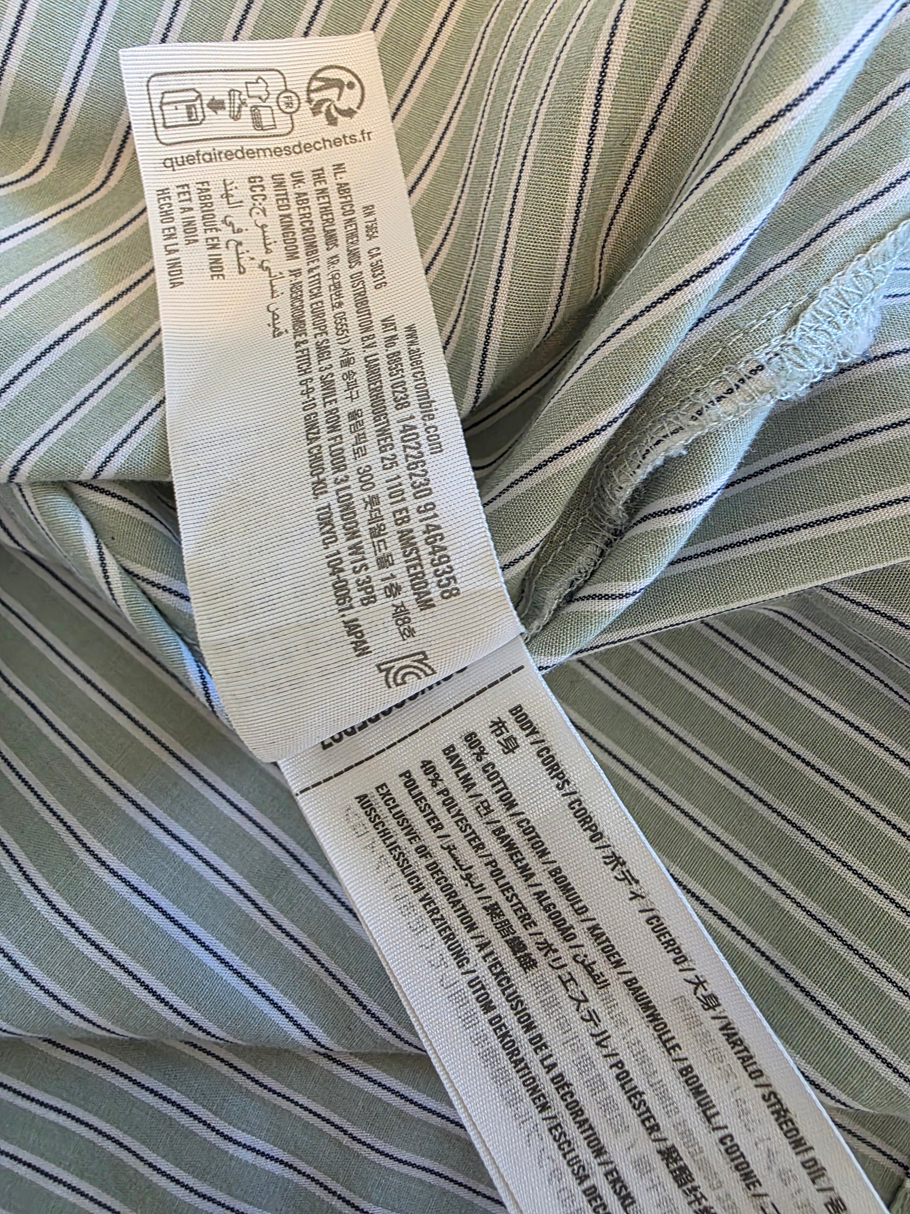 Abercrombie Striped Oversized Button Up (XXL)