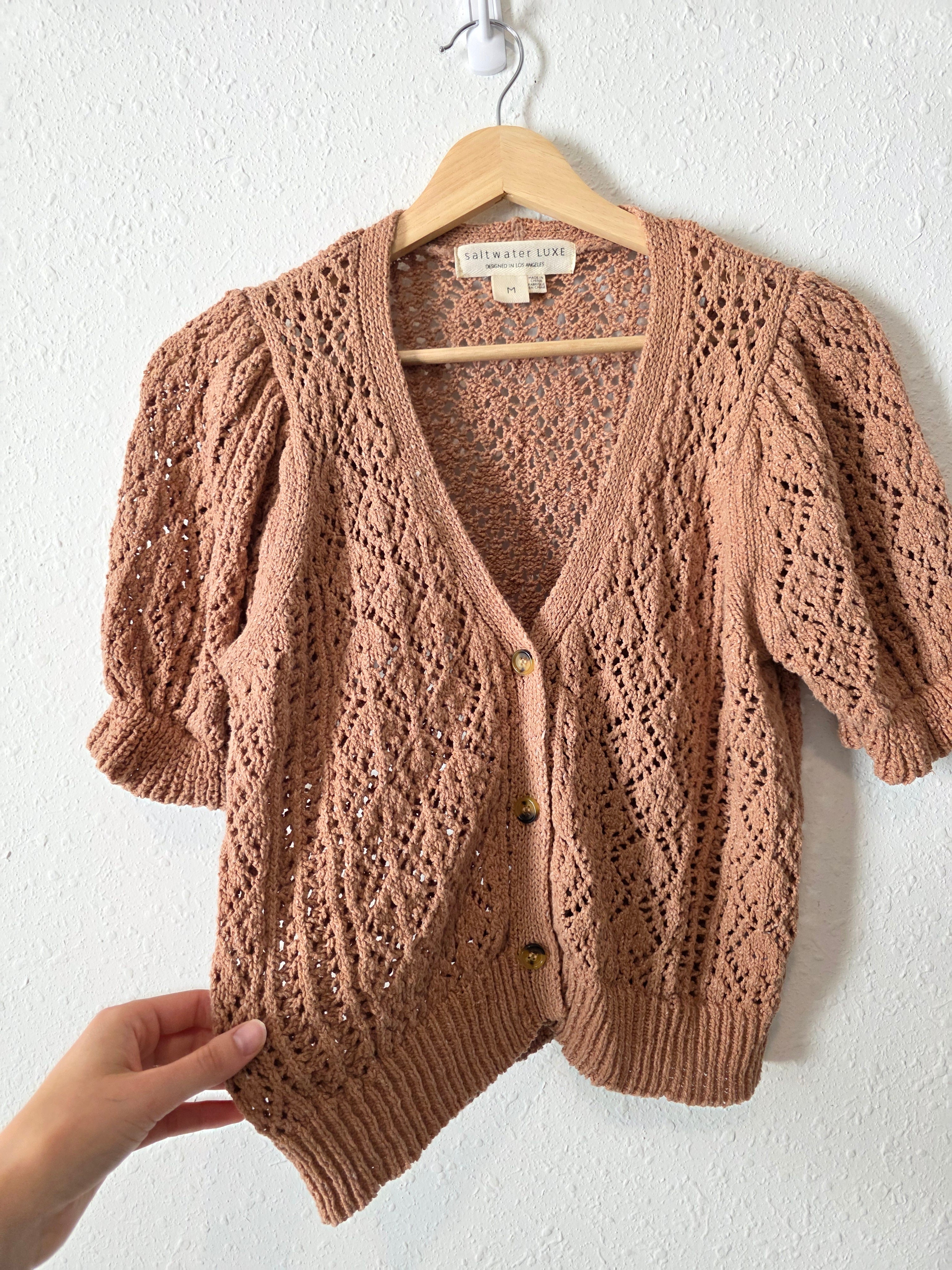 Saltwater Luxe Textured Cardigan (M)