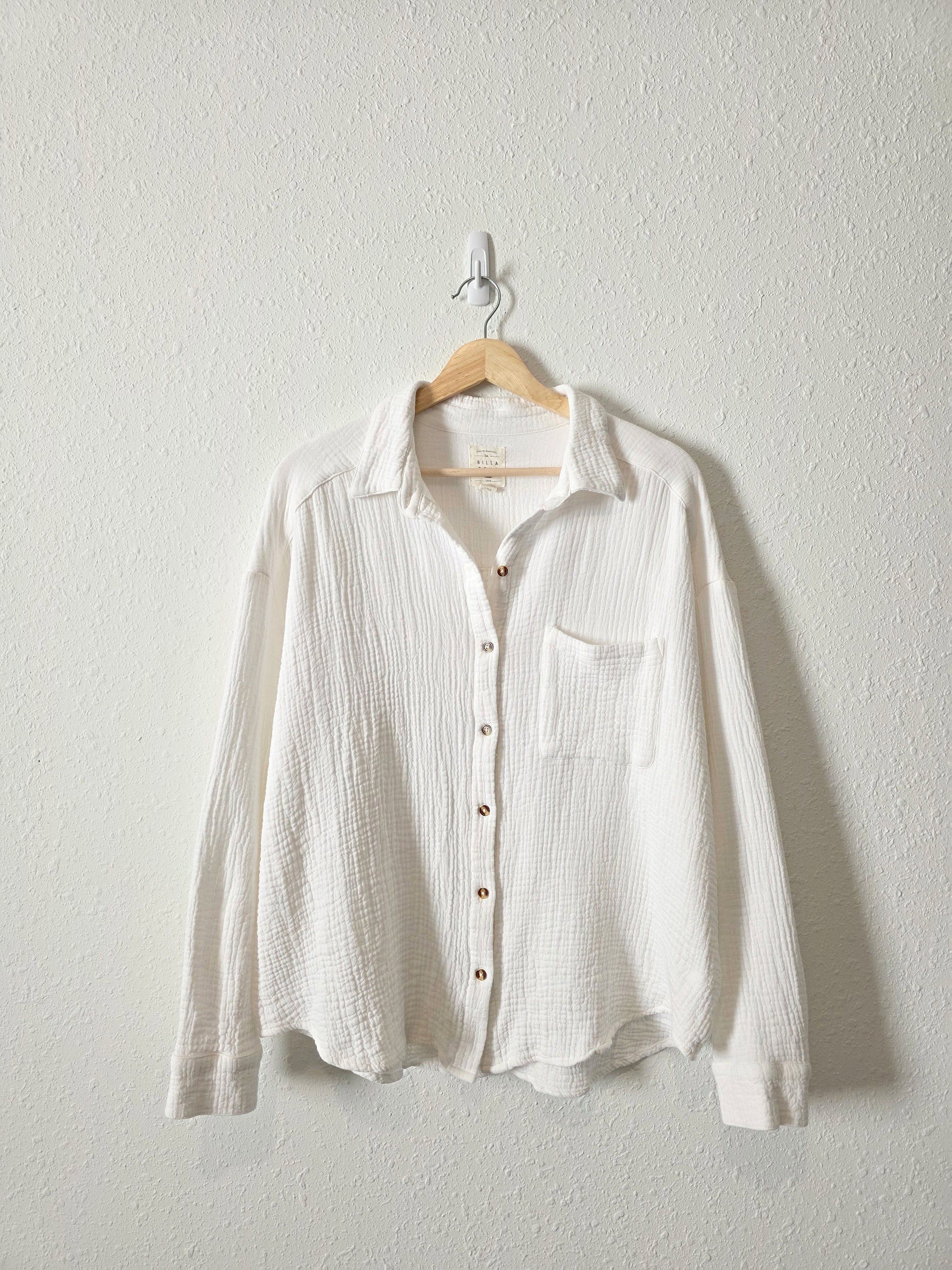 Billabong Cotton Gauze Button Up (L)