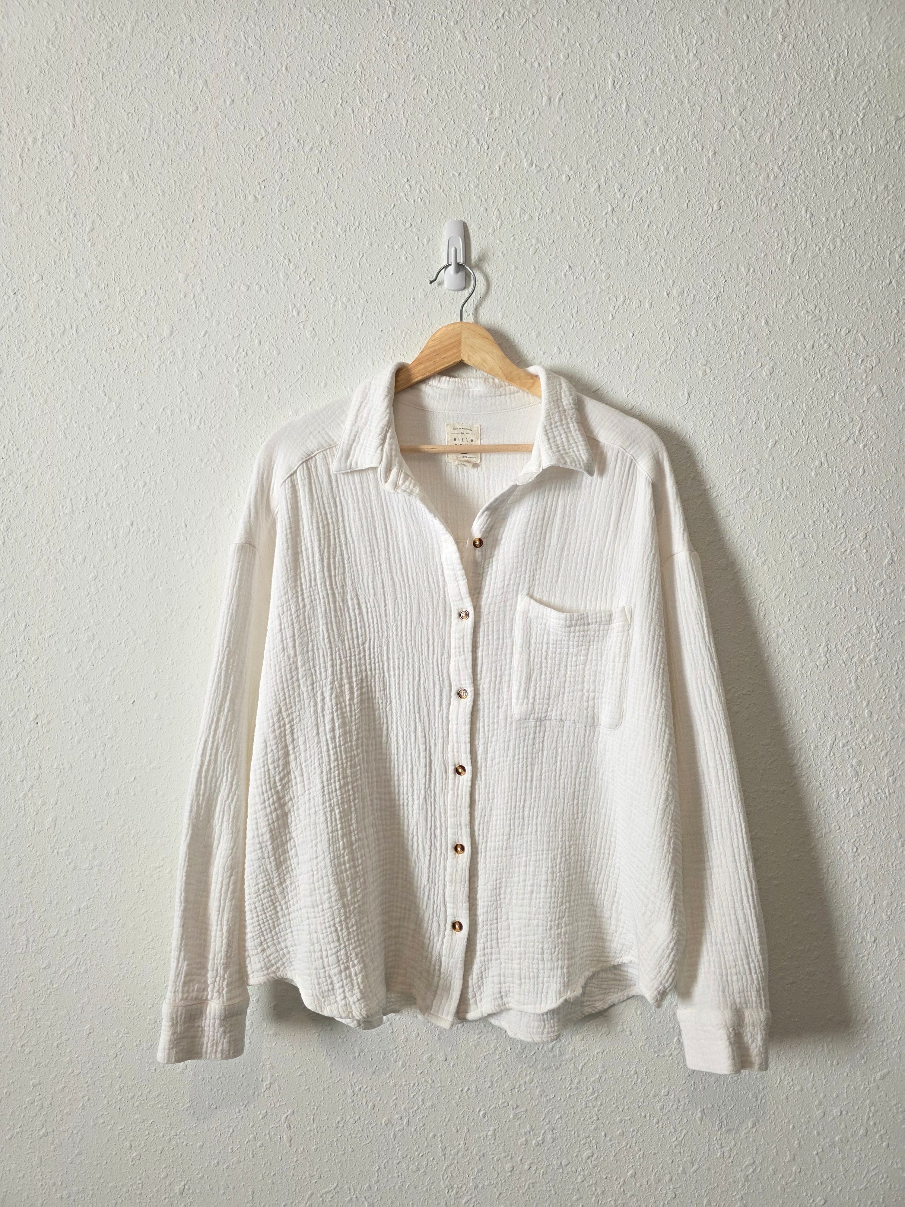 Billabong Cotton Gauze Button Up (L)