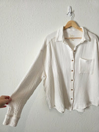 Billabong Cotton Gauze Button Up (L)