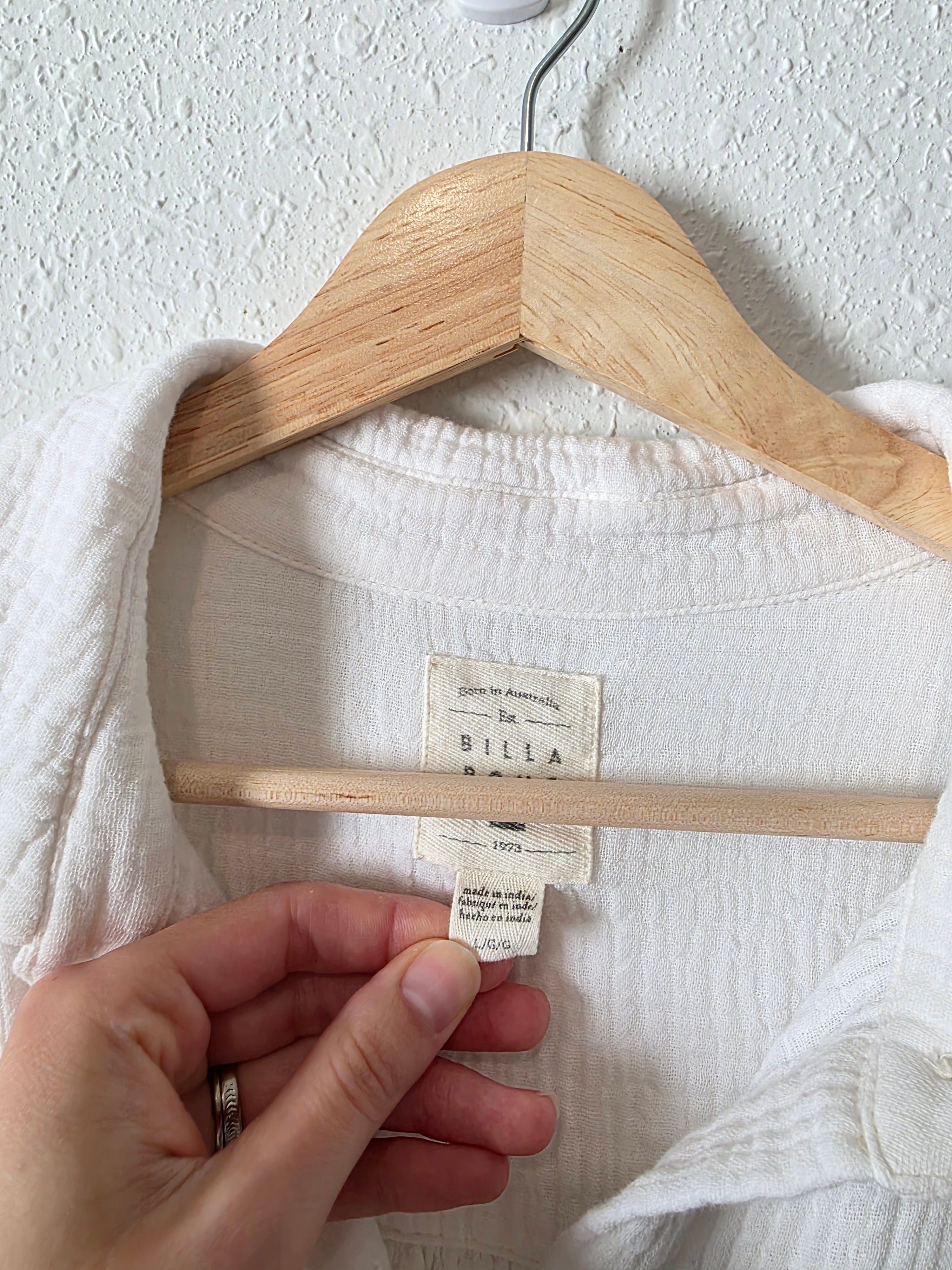 Billabong Cotton Gauze Button Up (L)