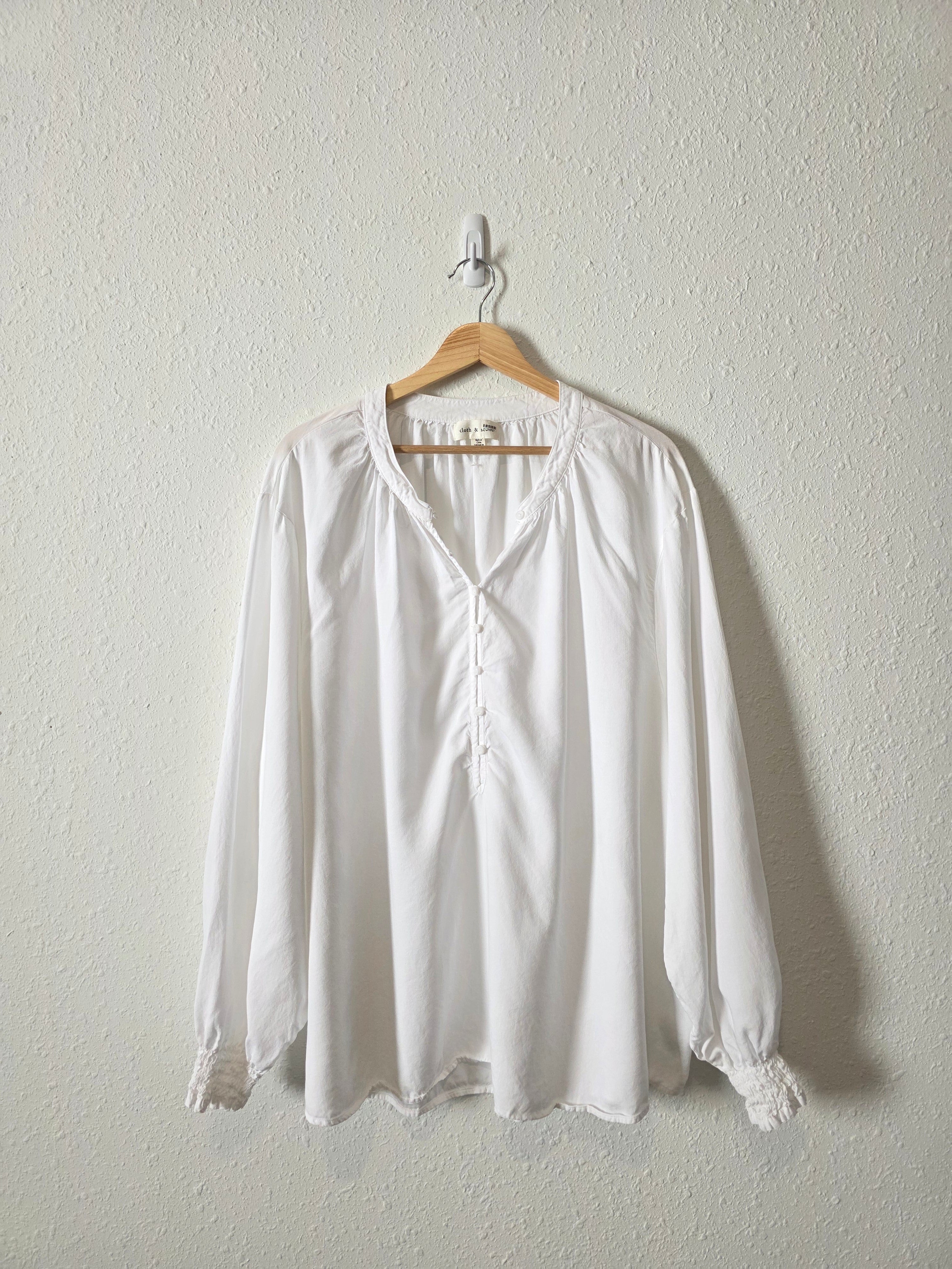 Cloth & Stone Puff Sleeve Blouse (3X)