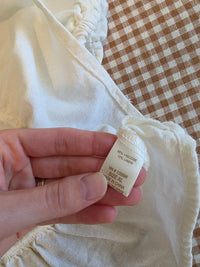 Linen Blend Tie Front Top (XL)