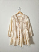 Zara Floral Embroidered Dress (XS)