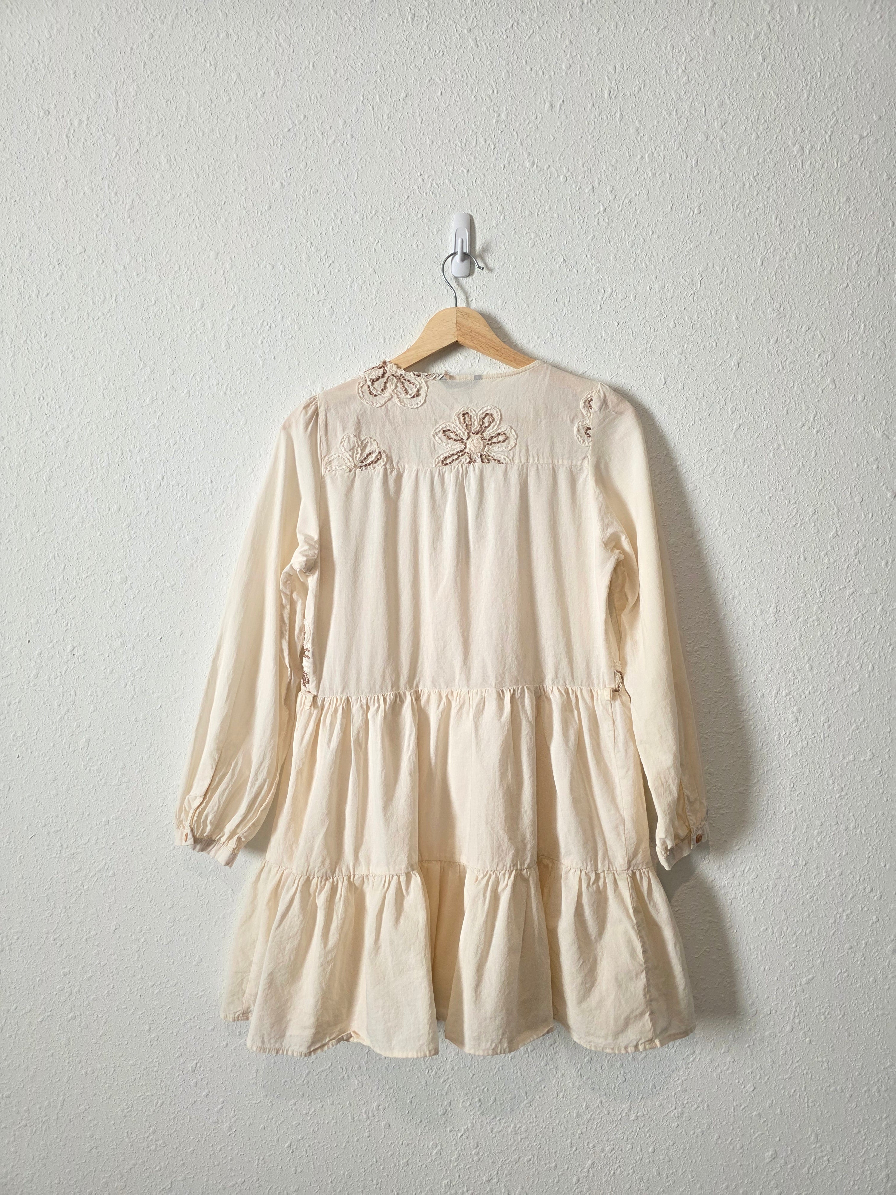 Zara Floral Embroidered Dress (XS)