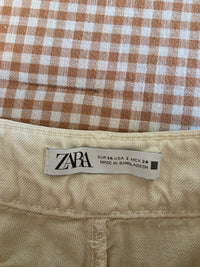 Zara Ecru Wide Leg Jeans (2)