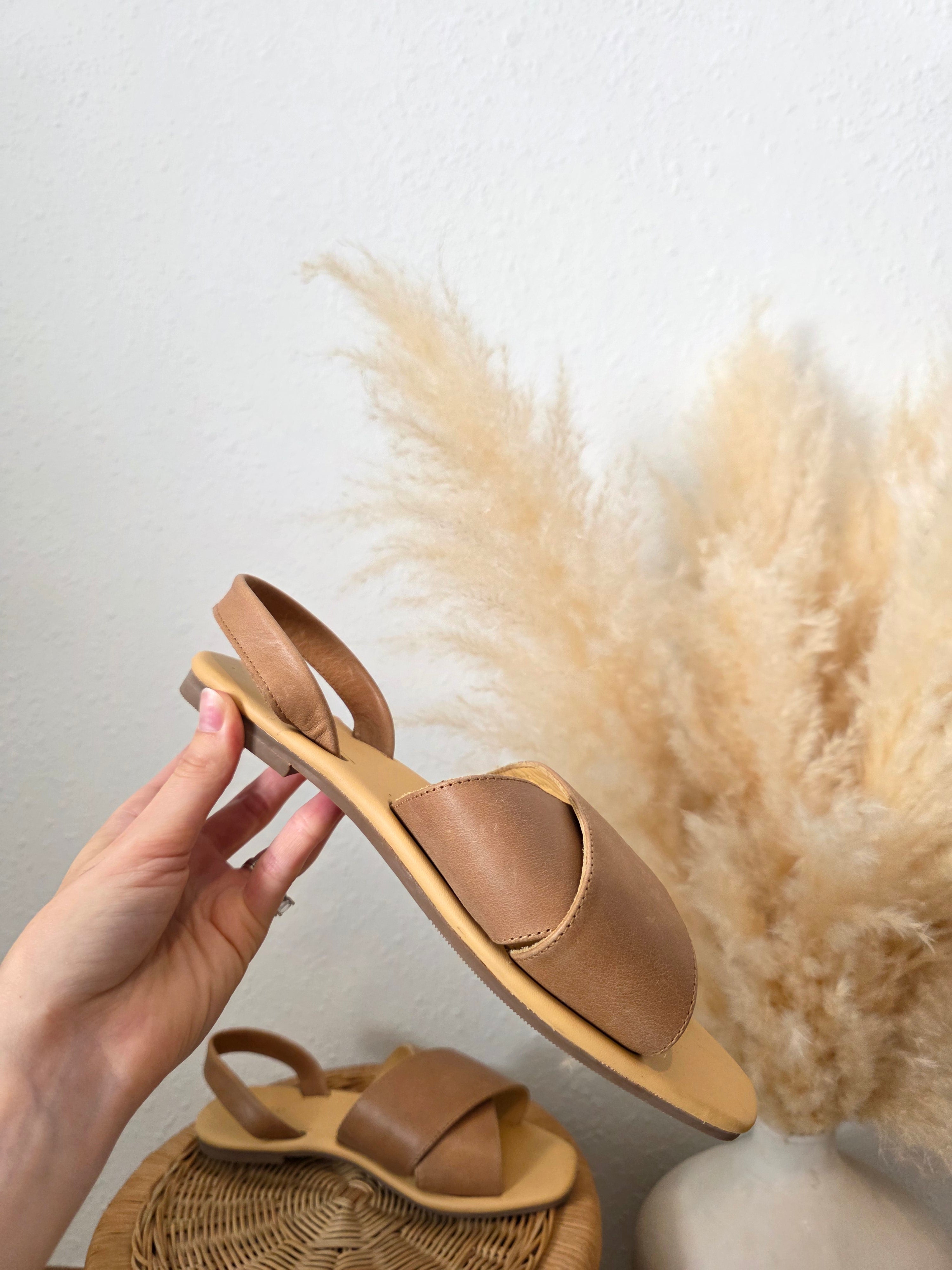 Nisolo Leather Ankle Strap Sandals (8.5)
