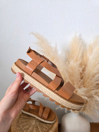 Sorel Brown Strappy Sandals (8.5)