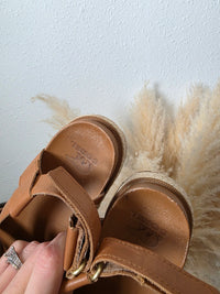 Sorel Brown Strappy Sandals (8.5)