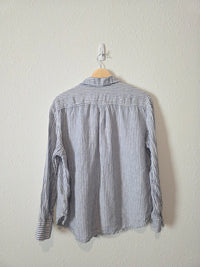 Gap Striped Linen Button Up (S)