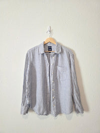 Gap Striped Linen Button Up (S)