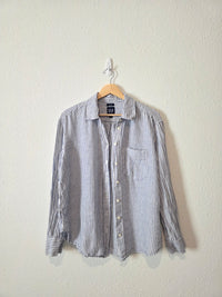 Gap Striped Linen Button Up (S)