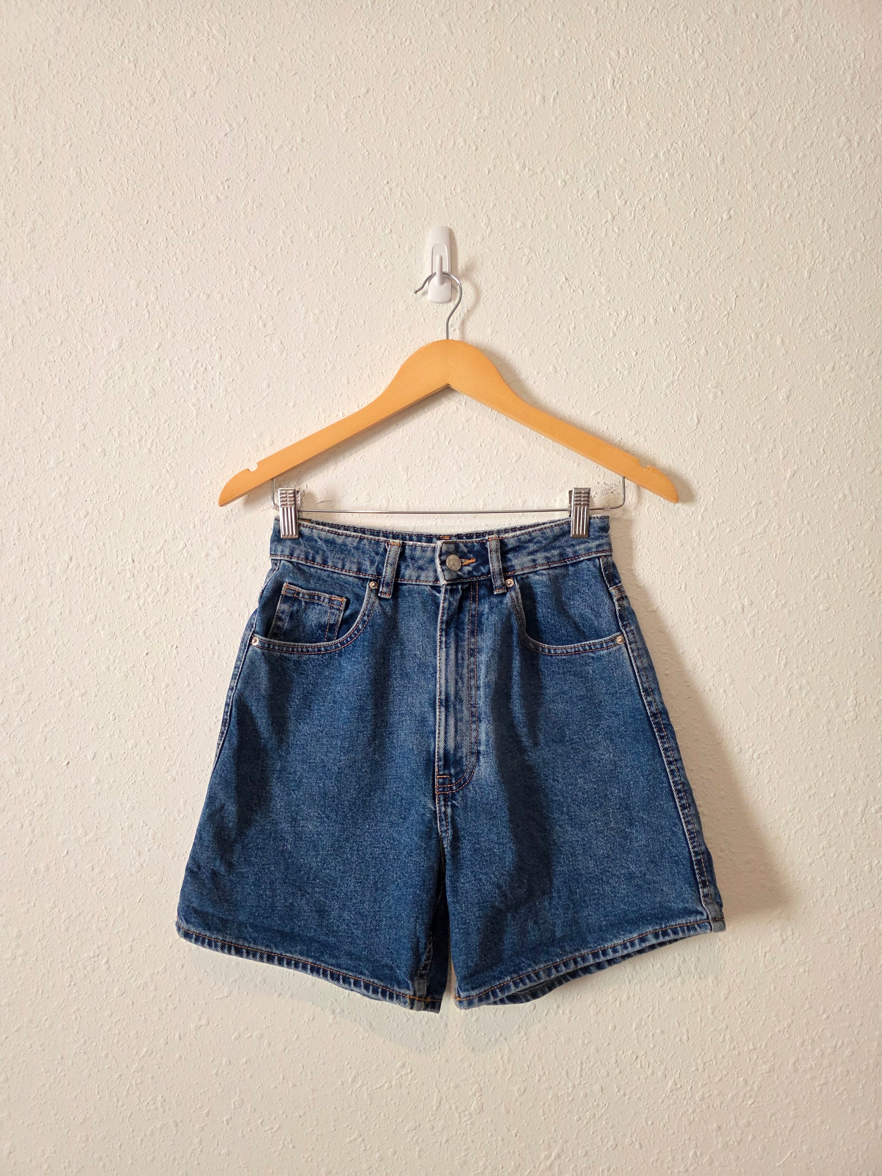 Zara High Rise Denim Shorts (2)