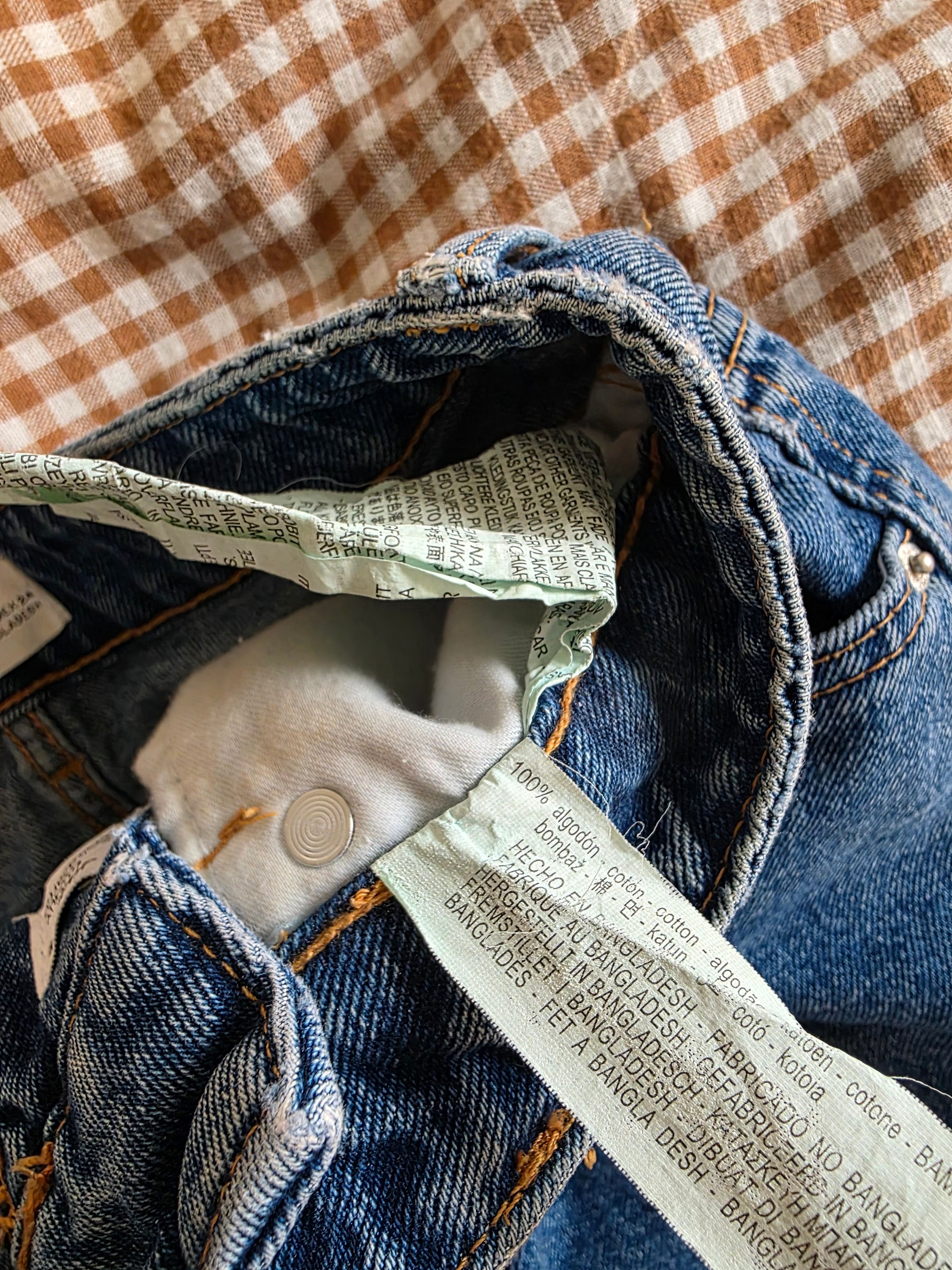 Zara High Rise Denim Shorts (2)