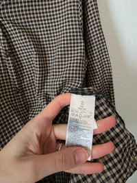 Gingham Collared Cotton Top (XL)