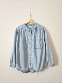 Aerie Oversized Denim Button Up (S)