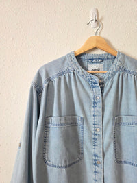 Aerie Oversized Denim Button Up (S)