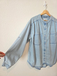 Aerie Oversized Denim Button Up (S)