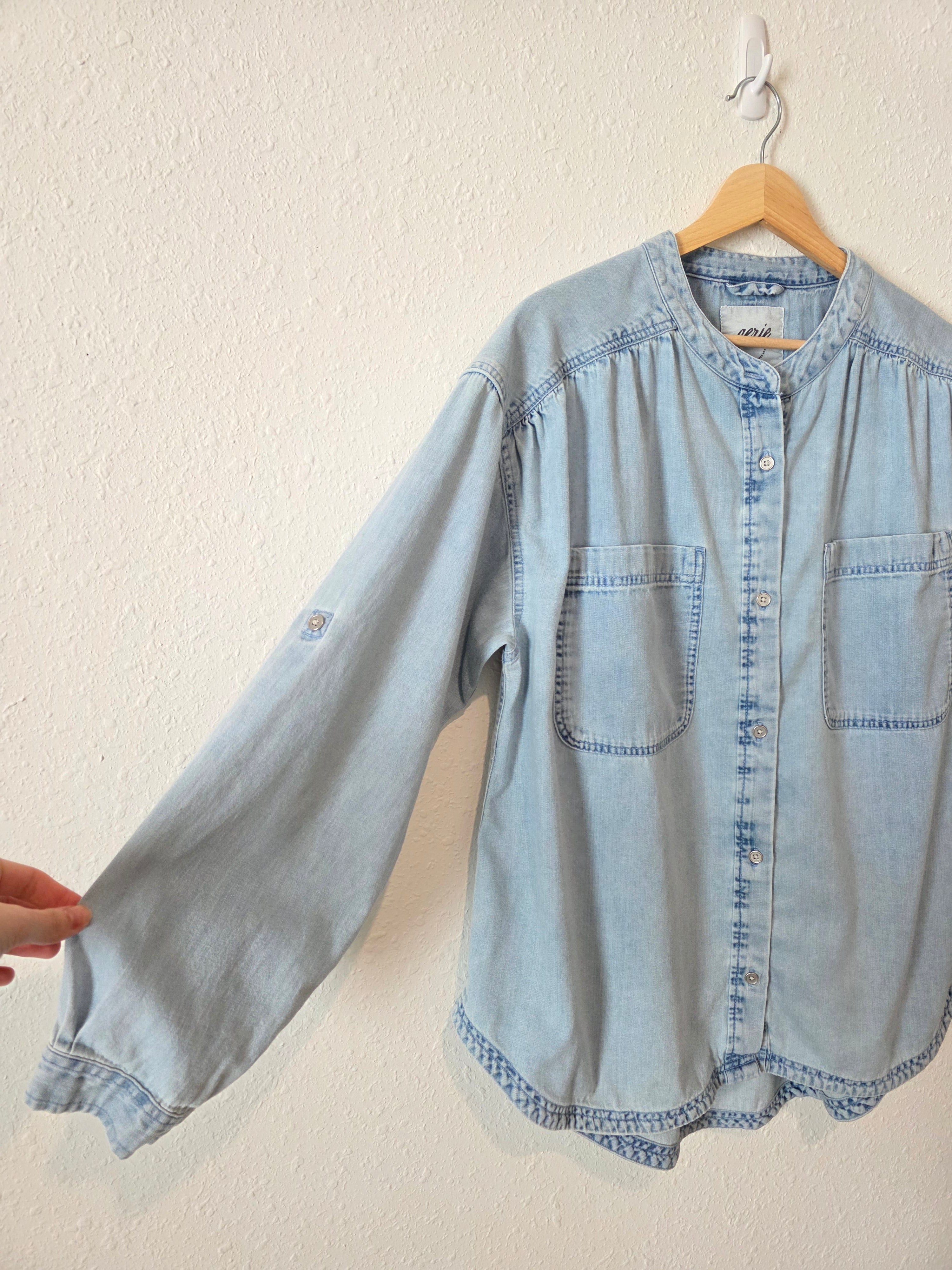 Aerie Oversized Denim Button Up (S)