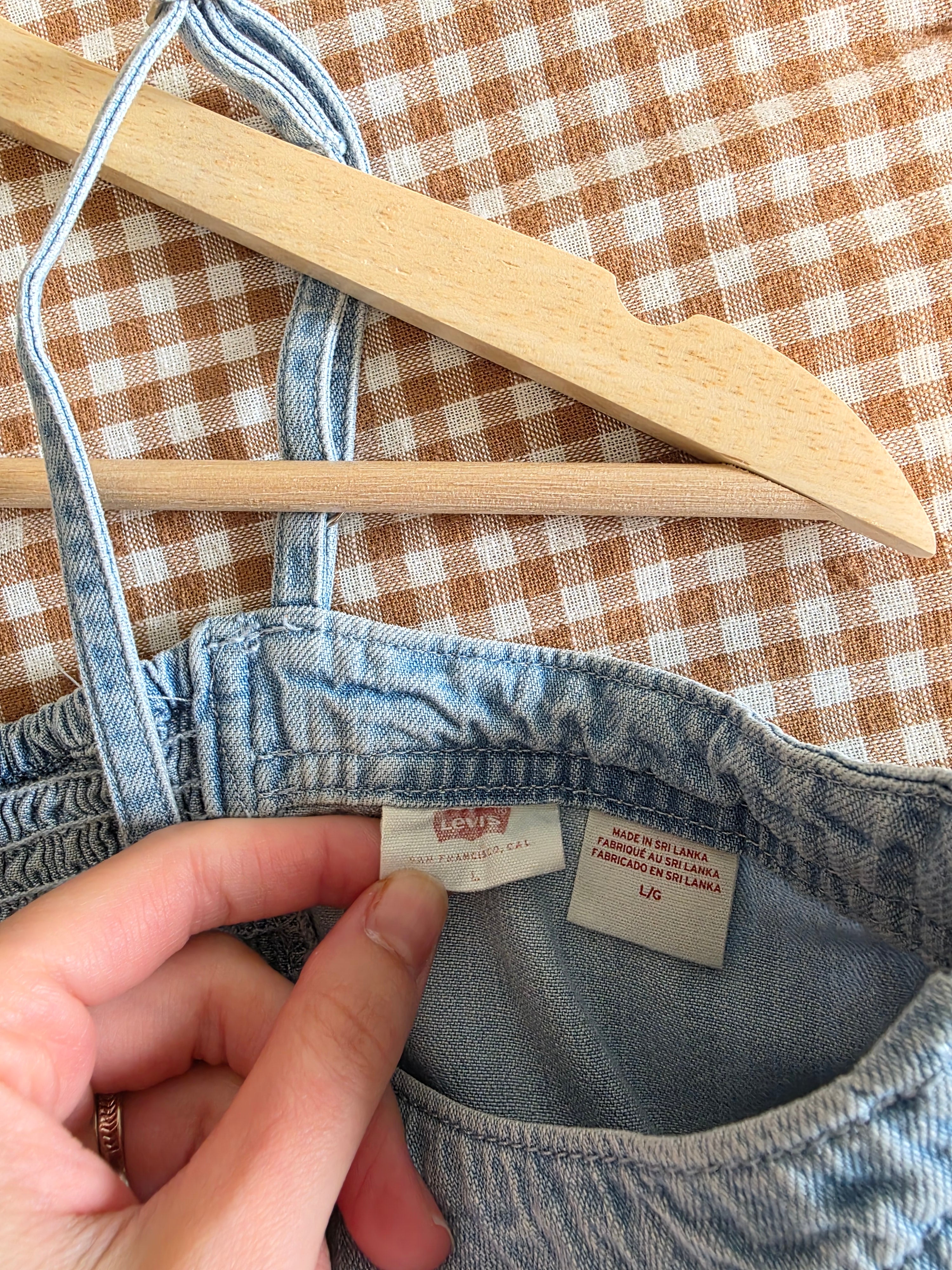 Levi's Denim Midi Dress (L)