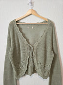 Cotton Crochet Tie Front Top (L/XL)