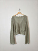 Cotton Crochet Tie Front Top (L/XL)