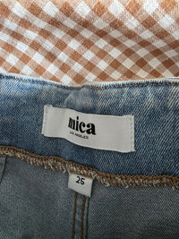 Mica Light Wash Wide Leg Jeans (25)