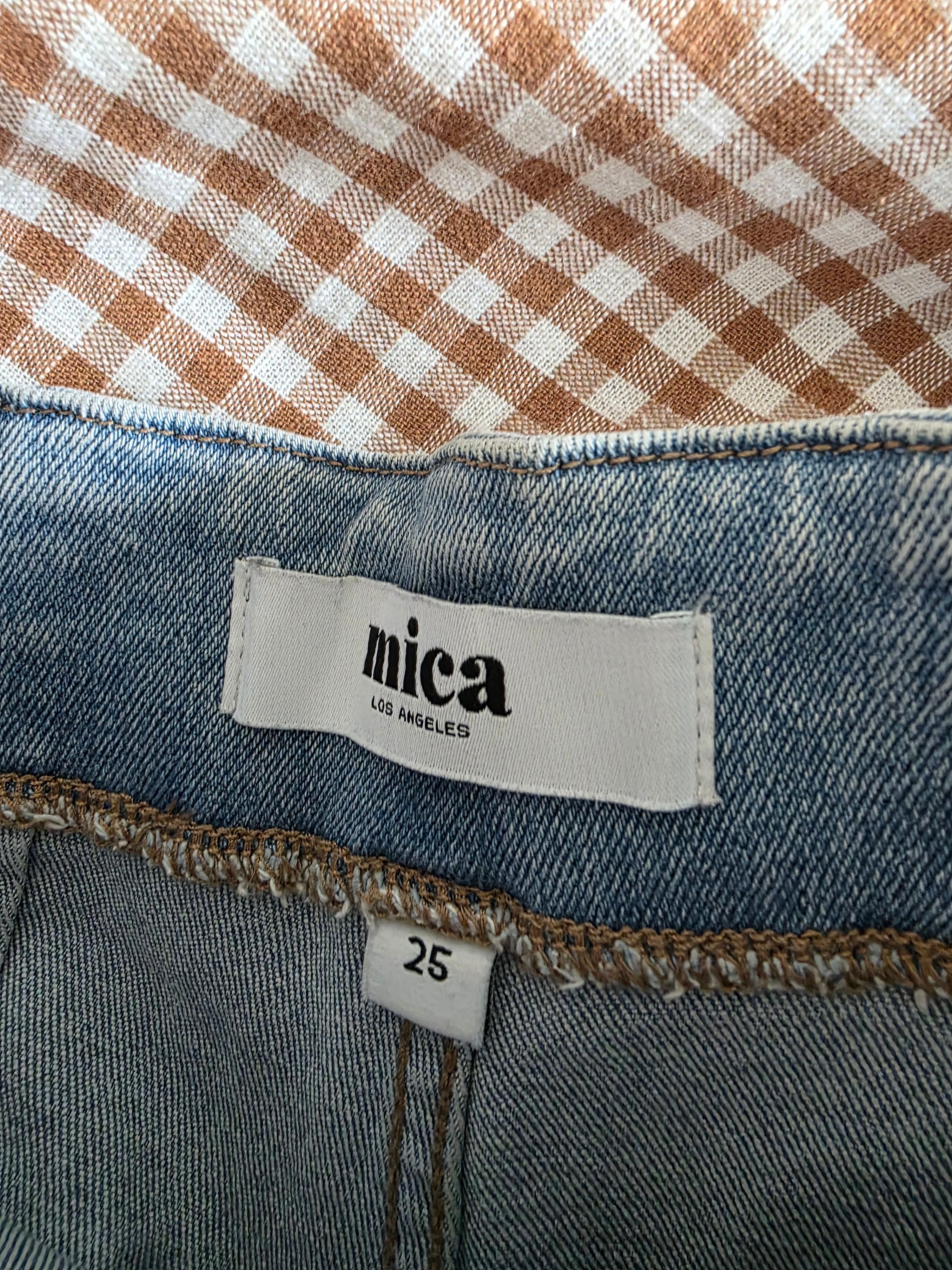 Mica Light Wash Wide Leg Jeans (25)