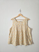 Toad & Co Organic Cotton Bug Print Tank (L)