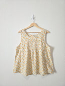 Toad & Co Organic Cotton Bug Print Tank (L)