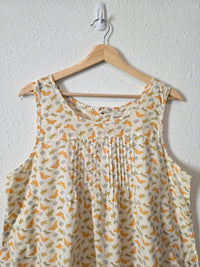 Toad & Co Organic Cotton Bug Print Tank (L)