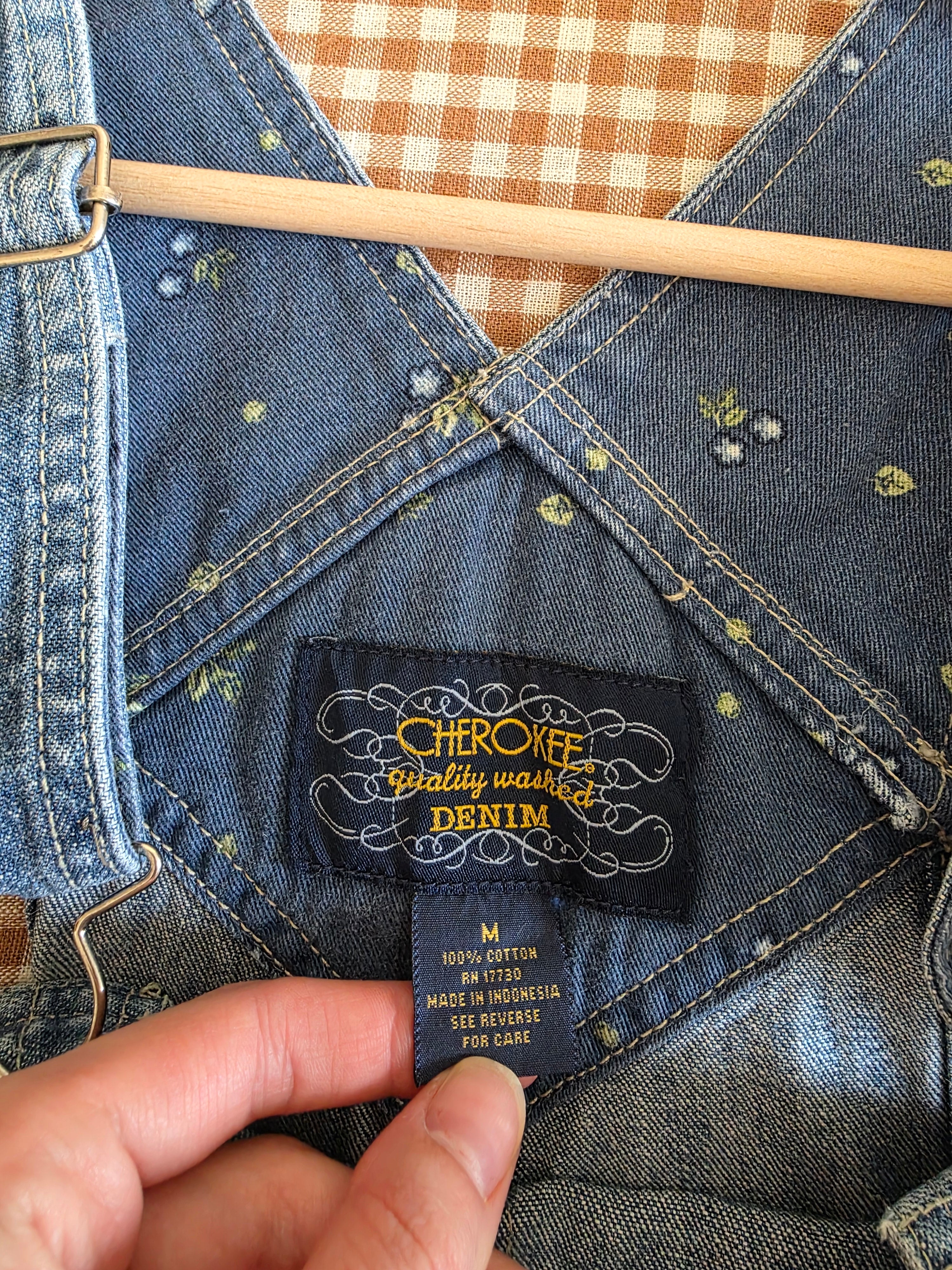 Vintage Straight Denim Overalls (M)