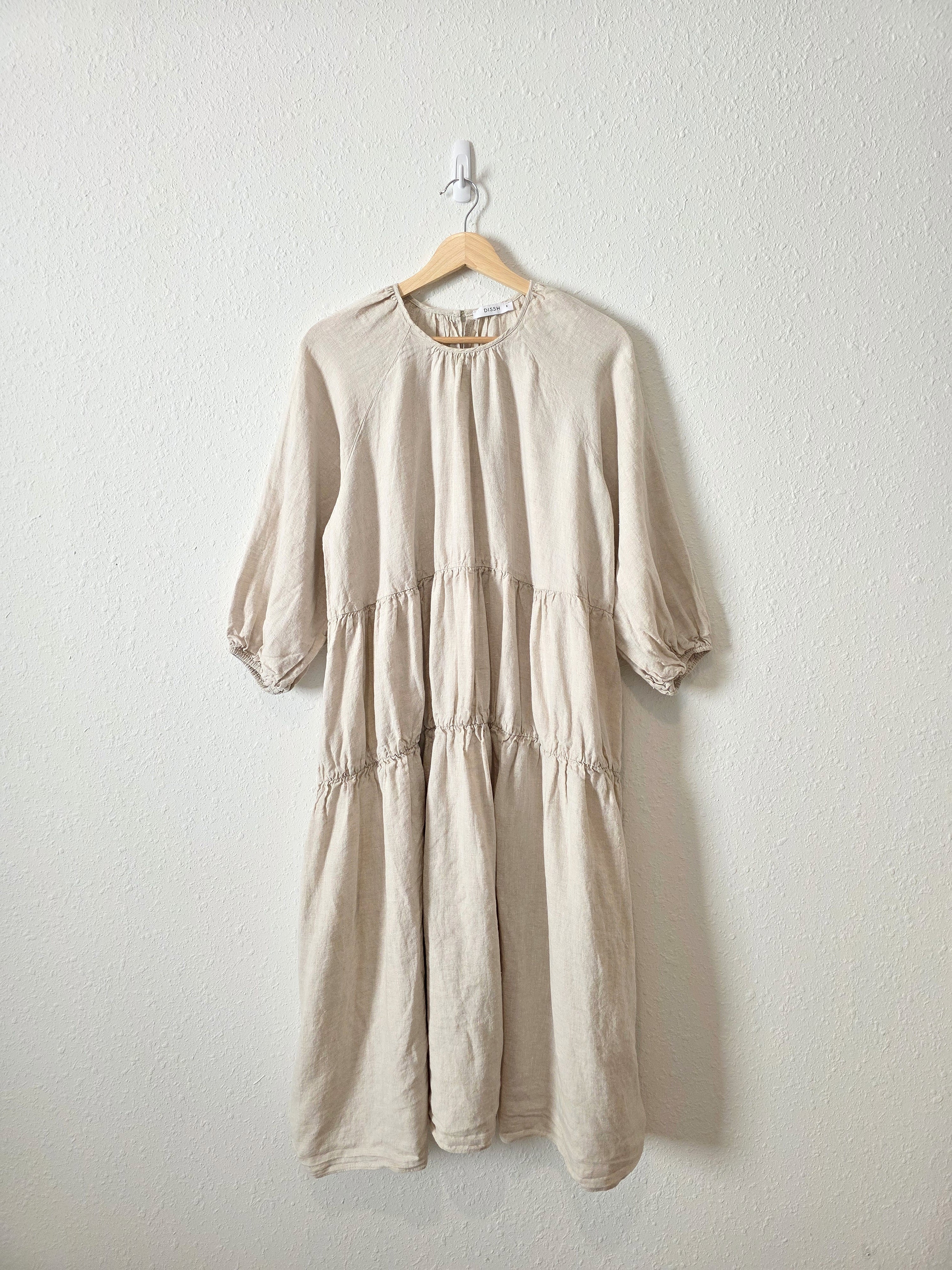 Dissh Linen Tiered Midi Dress (8)
