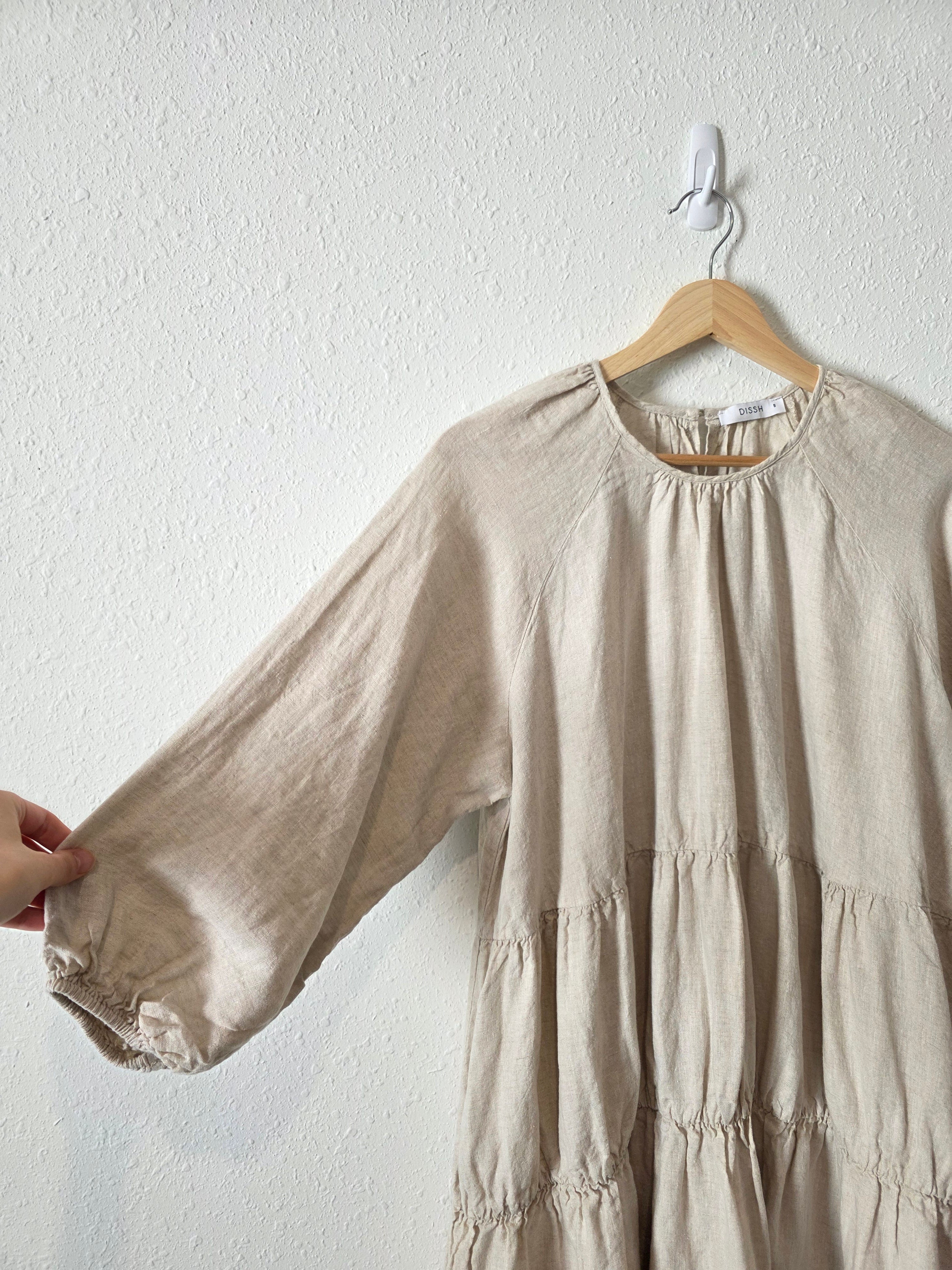 Dissh Linen Tiered Midi Dress (8)