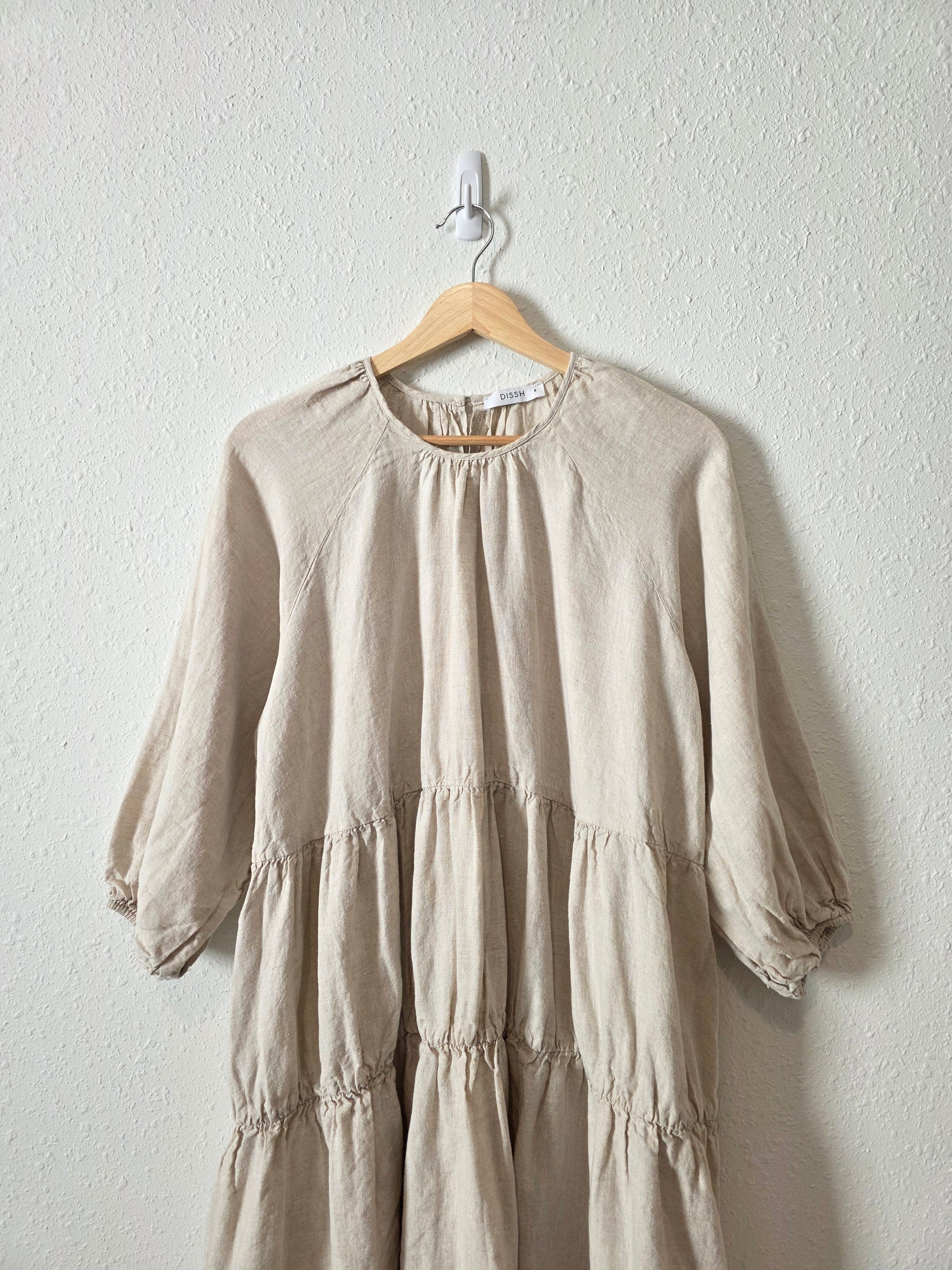 Dissh Linen Tiered Midi Dress (8)