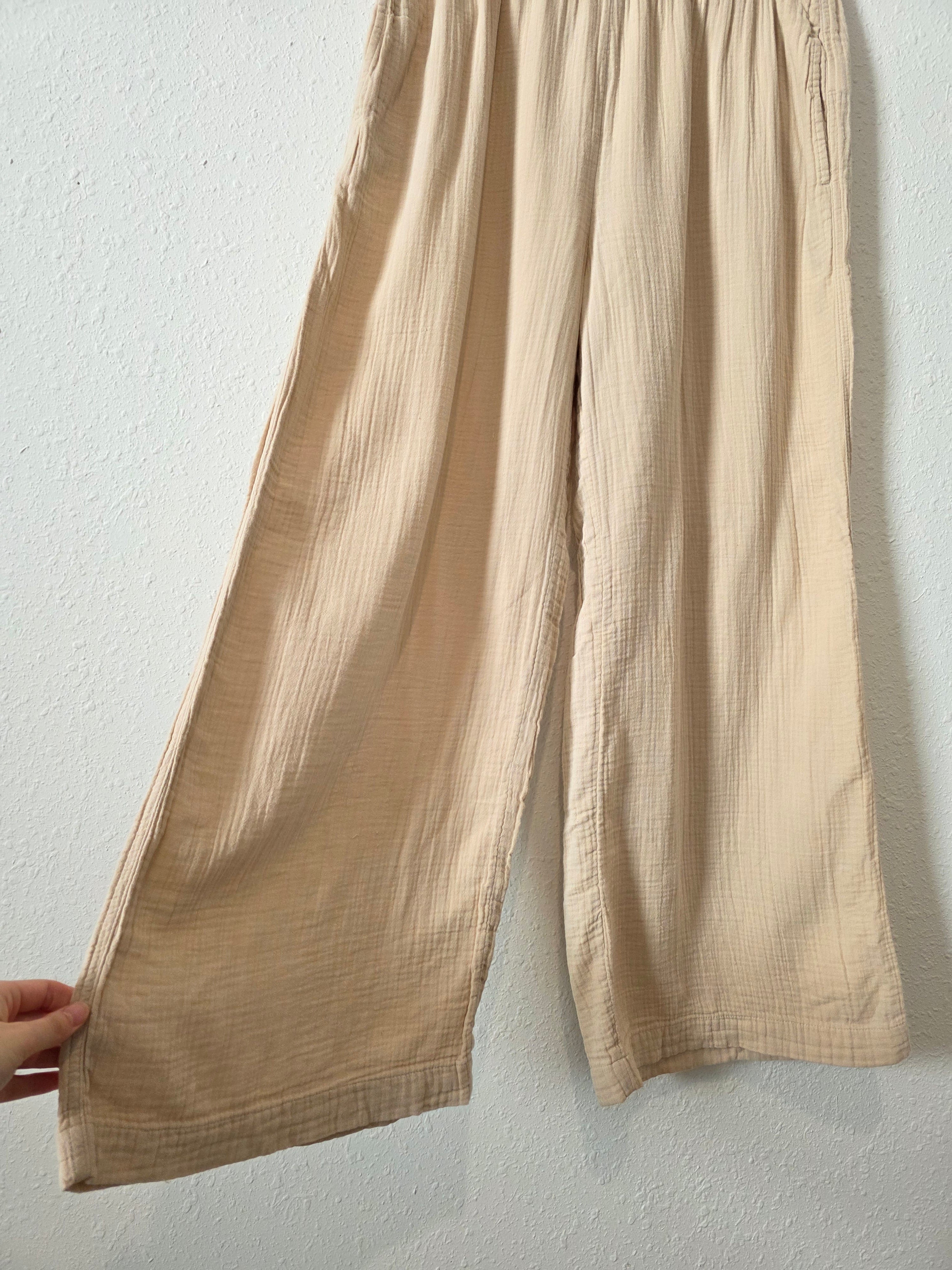 Gap Gauze Wide Leg Pants (L)