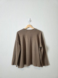 Madewell Olive Crewneck Tee (S)