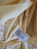 Yellow Floral Cotton Blouse (M)